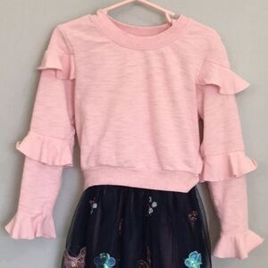 Truly Me pink ruffle Sweater